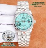 Clean Factory Rolex Datejust 3235 Blue Face Watch 36mm 